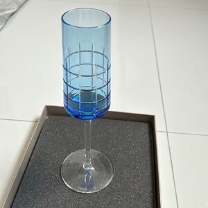 Christofle Graphik Crystal - Set of 2 Champagne Flutes